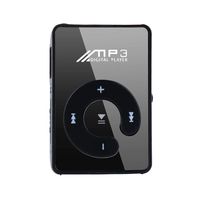 Black Mini MP3 Player Clip USB FM Radio LCD Screen Support for 32GB Micro SD