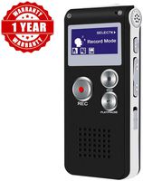 Digital Voice Activated Recorder 8G - Easy to Use, Instant On - Audio Activated Recording Device for College Lectures, Meeting, Speech - Portable Sound Dictaphone - Grabadora de Voz