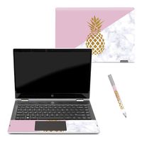Mightyskins Skin Compatible with Pavilion X360 14" (2018) - Pretty Pineapple | Protective, Durable, and Unique Vinyl Decal Wrap Cover | Easy to Apply, Remove, and Change Styles | Made in The USA