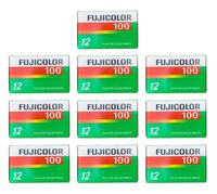 Fuji 100 35mm Film CN 135-12 Exp Color Print Fujicolor Tested Exp 2010 (10-Rolls)