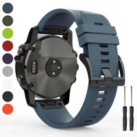 HUMENN 22mm Band Compatible with Garmin Fenix 5, Soft Silicone Sport Watch Strap Replacement for Fenix 5 Plus, Garmin Instinct, Forerunner 935, Approach S60, Quatix 5(Not Fit Fenix 5X/5S)