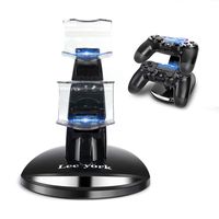 Lee york Playstation 4 Charger PS4 PS4pro PS4slim Playstation Controller Charger Dual USB Charging Station Stand Docking Playstation