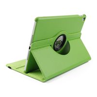 Jennyfly iPad Pro 12.9 2015 Stand Cover,360 Degree Rotating PU Leather Cover, Protective Case with Multiple Viewing Angles for 2015/2017 New iPad - Green
