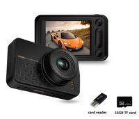 PGTC Best Dash Cam 1080P FHD DVR Car Driving Recorder 2.2" IPS Screen 120°Wide Angle, G-Sensor, WDR, Parking Monitor, Loop Recording, Motion Detection with 16GB TF Memory Card