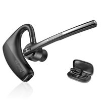 Bluetooth Headset with CVC8.0 Dual Mic Noise Cancelling Bluetooth Earpiece 16Hrs Talktime Wireless Headset Hands-Free Earphone for Truck Driver iPhone Android Cell Phones