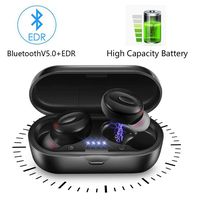 TWS Wireless Earbuds, Bluetooth 5.0 Mini in-Ear Earphones IPX5 Waterproof True Wireless Earbuds Built-in Mic with Charging Case for Smart Phones