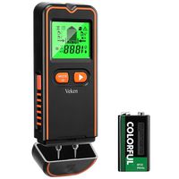 Veken Stud Finder Wall Scanner, Pin-Type Wood Moisture Meter, 6 In 1 Electronic Wall Detector For Studs, Metal, Wood, Live AC Wire, Provide Accurate and Quick Readings