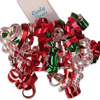 Merry Christmas Printed Bows | Quantity: 24 | Width: 5"