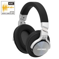 COSROLE Active Noise Cancelling Headphone, Bluetooth 4.1 Hi-Fi 3D Stereo Over-Ear Wireless Headsets Foldable Earphone Travel Headphone with Microphone & Detachable Cable for Travel, TV, PC