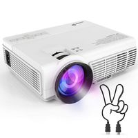 VIVIMAGE C3 Portable Projector with 2600 Lux, Mini Home Cinema Video Projector, Support 1080P 3D, TV Stick, PS4, Xbox, Laptop and Smart Phone with HDMI, VGA, AV, USB