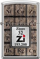 New ZIPPO TABLE OF ELEMENTS Windproof Pocket Lighter