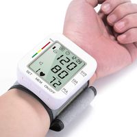 Blood Pressure Monitor Large LCD Display & Adjustable Wrist Cuff (5.31"-7.68") Automatic Accurate 90 * 2 Reading Memory for Home Use