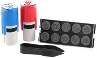 Stamp-Ever 10-in-1 Teachers' Student Work Stamp Kit, 10 Interchangable Self-Inking Stamps, 5/8-Inch Impression, Blue/Red (4630)