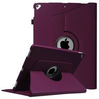 Fintie Rotating Case for iPad Pro 12.9 (2nd Gen) 2017 / iPad Pro 12.9 (1st Gen) 2015-360 Degree Rotating Stand Case with Smart Protective Cover Auto Sleep/Wake, Purple