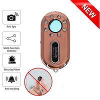 Multifunctional Infrared Detector,Anti-Spy Hidden Camera Detector Infrared with Built-in Motion Sensor & Antitheft Alarm,Ultra-Light 3-in-1 Detection & Alert Mechanism with LED Flashlight (Rose Gold)