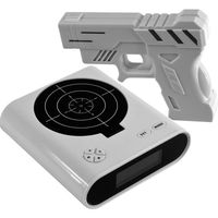 iBRIGHT LLC Gun-Alarm-01 Shooting Gun Recordable Alarm Clock - White