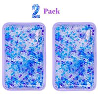 Hot and Cold Gel Bead Ice Pack (2-Pack) by FOMI Care | Lavender Scented | Reusable Cold Wrap, Cold Compress & Heating Pad | Freezable, Microwavable | Fabric Backing (7.5” x 4.5”)