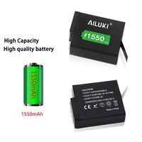 Ailuki Rechargeable Battery for Hero 7 Black,GoPro Hero (2018),GoPro Hero 5, Hero 6,Hero 5 Black,Hero 6 Black(Fully Compatible with Original Camera)