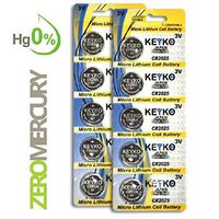 CR2025 Battery - 10 pcs Pack - 3V Lithium Buttom Coin Cell Battery Type 3.0 Volt: 2025 DL2025 ECR2025 Genuine KEYKO Supreme High Energy
