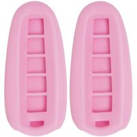 Keyless2Go 2 New Silicone Cover Protective Case for Select Proximity Smart Keys M3N5WY8609 164-R7995 - Pink