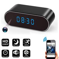 SeKunmRy HD 1080P Wireless WiFi Hidden Spy Camera Alarm Clock with Night Vision/Motion Detection/Loop Recording,Phone APP & PC Software Remote Monitored Mini Smart Nanny Cam