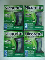 Nicorette MINI NICOTINE LOZENGE,81CT,2MG, MINT FLAVOR,PACK OF 4;TOTAL;324 CT