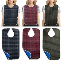 Adult-Bibs-for-Eating-3 Pack Adult Bibs for Women and Man Clothing Protector