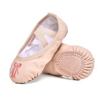 STELLE Girls Ballet Practice Shoes, Yoga Shoes for Dancing(Ballet Pink, 3M Little Kid)