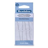 Beadalon Collapsible Eye Needles 2.5-Inch  Medium