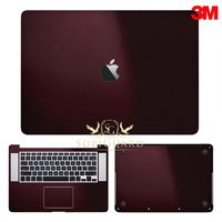 SopiGuard 3M Gloss Black Rose Precision Edge-to-Edge Coverage Vinyl Sticker Skin for Apple MacBook Pro 15 Retina (A1398)