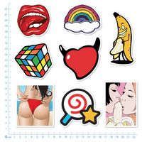  Laptop Car Stickers 100 Pcs,Graffiti Stickers Pack for Car, Laptop , Skateboard, Luggage , Waterproof Vinyl Stickers Car Decals Laptop Skins Bumper Adults Stickers for Motorcycle Bicycle(Not Random)