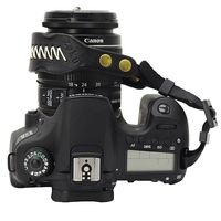 Matoger Leather Wrist Strap Side axis camera micro sigle camer for SLR camera Canon Nikon Sony (Black)