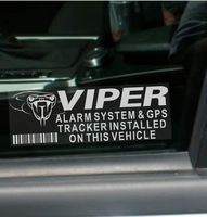 5 x Viper Alarm and GPS Tracking Device Window Dummy Security Stickers-3.4 x 1.1 inch-Automobile,Vehicle,Car,Van,Truck Warning Tracker Signs