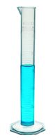 Measuring Cylinder, 25ml - Class B - Polypropylene, Octagonal Base - US Sourced Plastic - Industrial Quality, Autoclavable - Eisco Labs