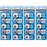 eCoreCell (20pcs) CR1220 5012LC 3V 3 Volt Lithium Single Use Non-Rechargeable Button Coin Cell Battery