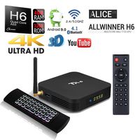 Apes Allwinner H6 TX6 HDR 32GB/4GB Bluetooth Dual WiFi 5G Android 9.0 Quad Core Google Play Smart TV Media Box + Air Mouse Backlit Wireless Keyboard Remote