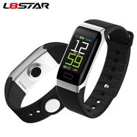 L8STAR R7 USB Charging Smart Band Heart Rate Fitness Tracker IP68 Waterproof Smart Bracelet Blood Pressure Wristband (Black)