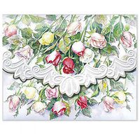 Carol's Rose Garden Long Stemmed Roses Portfolio Blank 10 Card Set