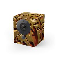MightySkins Skin Compatible with Wyze Cam V2 - Mosaic Gold | Protective, Durable, and Unique Vinyl Decal wrap Cover | Easy to Apply, Remove, and Change Styles | Made in The USA