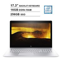 2019 Newest HP Envy 17.3 Inch FHD Laptop (Intel Quad-Core i7-8550U up to 4GHz, 16GB DDR4 RAM, 256GB SSD, NVIDIA MX150 4GB, Backlit Keyboard, DVD, WiFi, Bluetooth, HDMI, Windows 10) (Renewed)