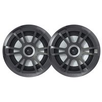 Fusion Marine EL-FL651SPG 6.5" Shallow Mount Marine Speakers with Multi-color LED lighting and Sport Grilles (pair) (010-02080-20)