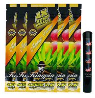 Herb Airtight Tube Pocket Protector with Kingpin Mango Tango Hemp Wraps 5 Count DC Crafts Nation- Flag Leaf