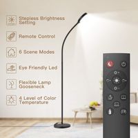 Floor Lamp, Remote & Touch Control 2500K-6000K LED Floor Lamp for Bedroom and 4 Color Temperatures Standing Lamp with Stepless Dimmer, dodocool Standing Light for Living Room Bedroom Office Reading