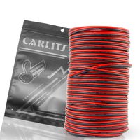 CARLITS 20AWG 66ft Extension Cable Wire Cord 20m Stranded Tinned Copper for Led Strips Single Color 3528 5050 2835