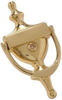 Hardware Essentials Bright Brass Door Knocker with Viewer7in