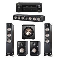 Polk Audio Signature 5.1 System with 2 S60 Tower Speaker, 1 Polk S35 Center Speaker, 2 Polk S15 Bookshelf Speaker, 1 BIC/Acoustech Platinum Series PL-200 Subwoofer , 1 Denon AVR-X1300W AV Receiver