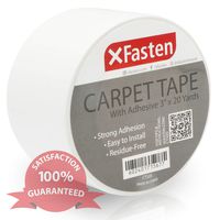 XFasten Double Sided Carpet Tape, Removable, 3 Inches x 20 Yards