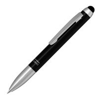 Zebra Stylus C1 Luxury Aluminum Shaft, Capacitive Type Stylus with Twist Ballpoint Pen, Black (P-ATC1-BK)
