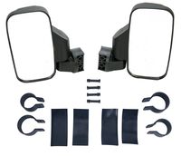 8MILELAKE Adjustable UTV Side Mirror Set 1.75inches or 2inches Roll Bar Cage/High Impact Universal UTV Side View Mirrors
