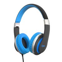 Kids Headphones Elecder i41 Headphones for Kids Children Girls Boys Teens Foldable Adjustable On Ear Headphones with 3.5mm Jack for iPad Cellphones Computer Kindle Airplane School Black&Blue